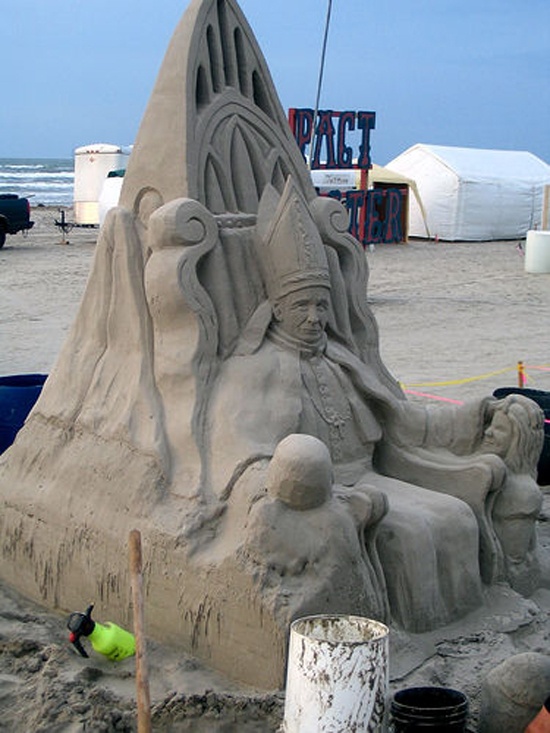 Photo:  sand art sculpture
